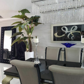 Red Prince Alocasia in Dax L Glossy White Planter