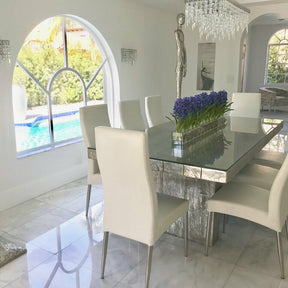 Blue Hyacinths Glass Plate Planter