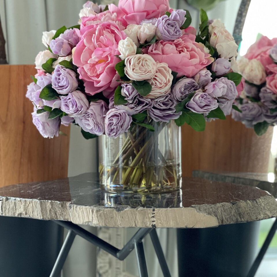 Spring Bloom Bouquet in 10″ Glass Cylinder