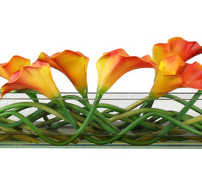 Mango Callas Glass Plate Planter
