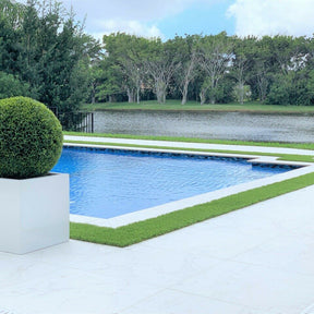 Topiary in Large Block Fibreglass Planter