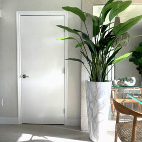 Bird of Paradise in Faux Marble Planter
